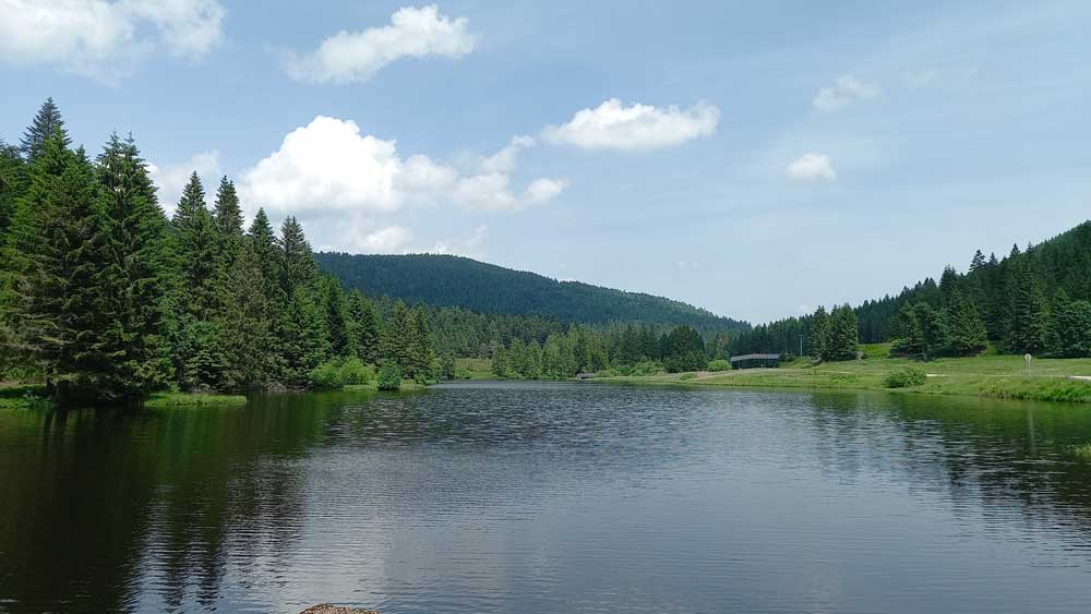 vue sur le lac de longemer